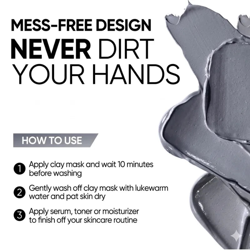 3-in-1 Charcoal Clay Stick for Blackhead Removal